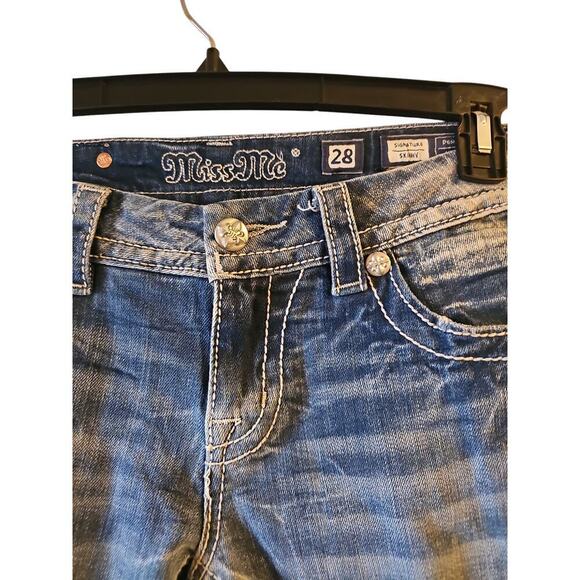 Miss Me signature skinny jeans sz 28 WJ152 - Picture 6 of 7